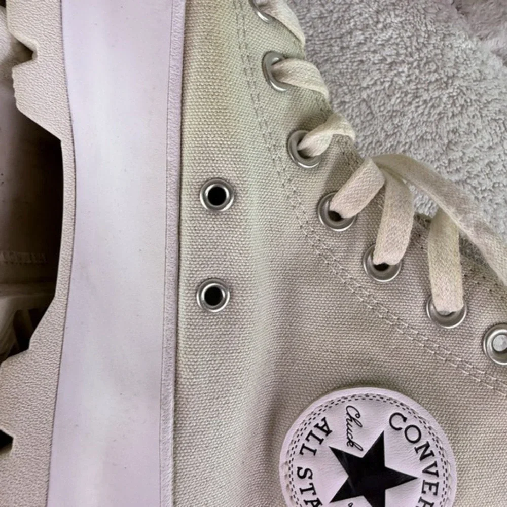 Converse Womens Chuck‎ Taylor All Star Lugged Sneaker Off White Hi Womens 8 - Picture 6 of 12